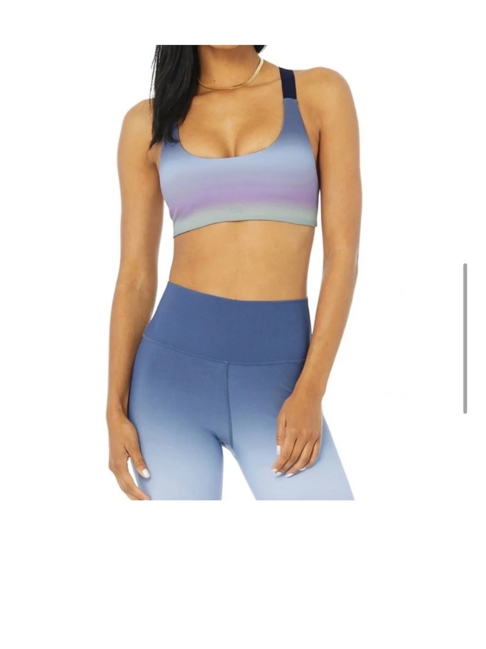 ALO Yoga Vapor Gradient Dusk Take Charge Bra